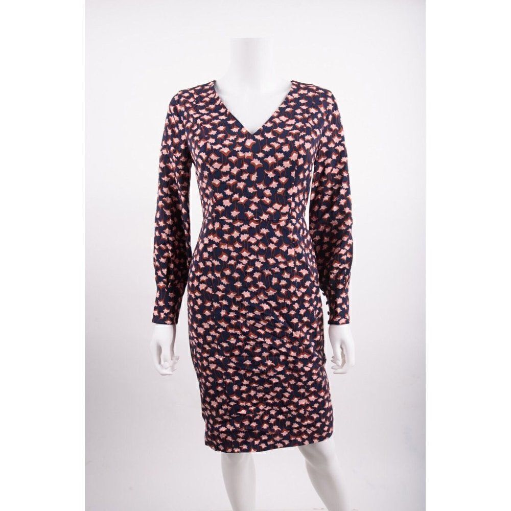 Boden Womens Hannah Pencil Sheath Dress UK 8P US 4P Petite Navy Pink Floral NWT - Picture 1 of 6